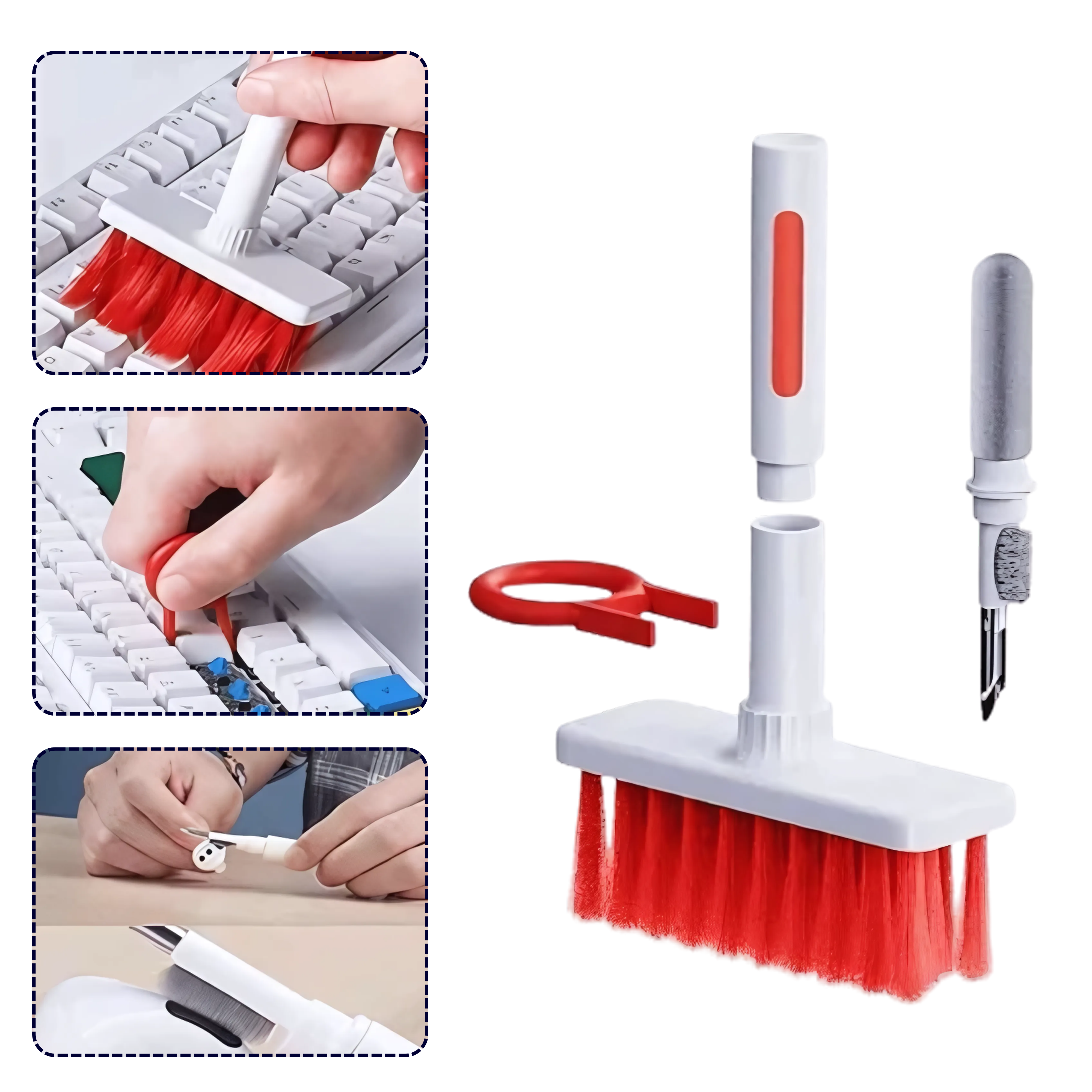 CleanMaster 5-in-1 All-in-One Keyboard, Earphone, and Laptop Cleaning Solution for Tech Enthusiasts