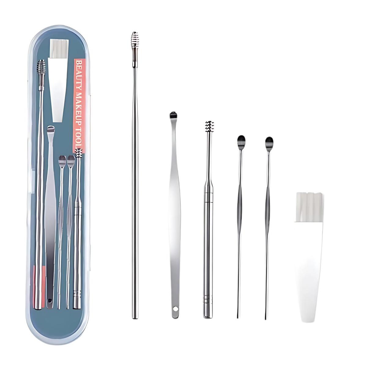 EarPurity 6-Piece Stainless Steel Earwax Removal and Care Kit with Precision Curettes