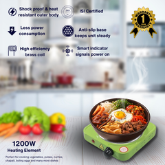 SmartCook Multi-Color Electric Stove with Smart Heat Technology for Fast and Even Cooking