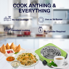 SmartCook Multi-Color Electric Stove with Smart Heat Technology for Fast and Even Cooking