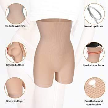 4-in-1 Shaper - Quick Slim Shape Wear Tummy, Back, Thighs, Hips - Black/Efffective Seamless Tummy Tucker
