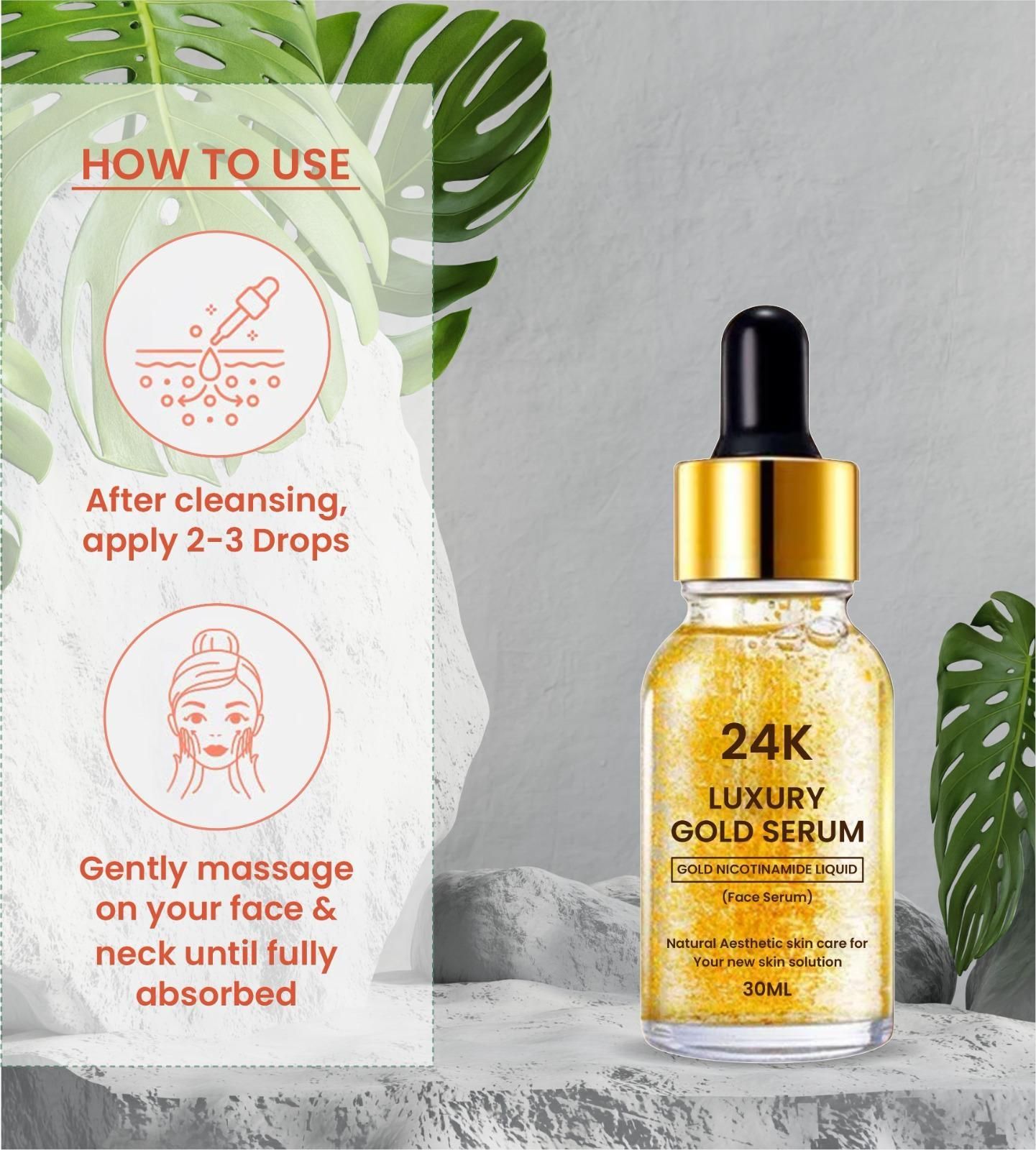 24K Gold Face Serum(Pack of 1)